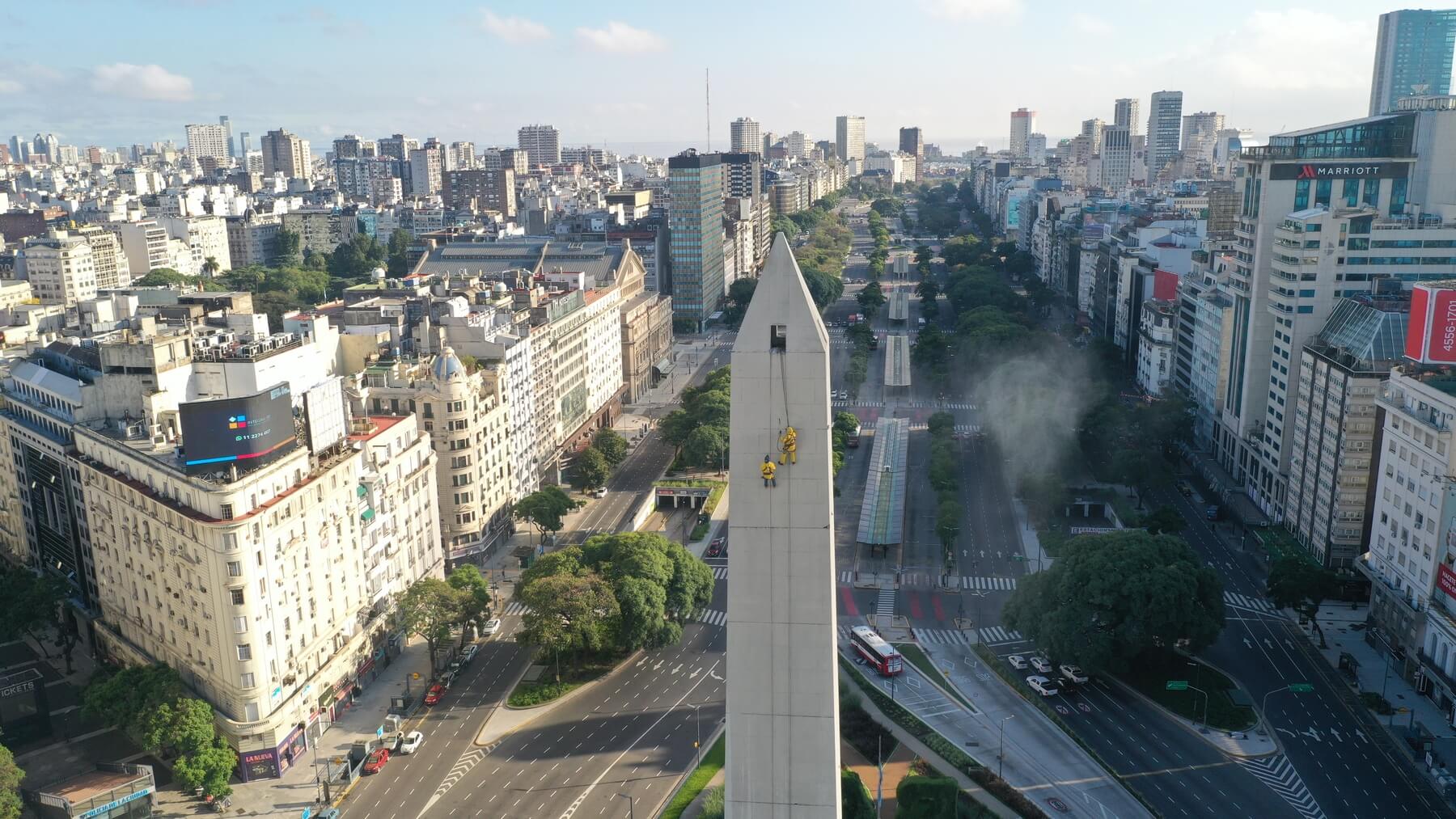 O Obelisco em Buenos Aires